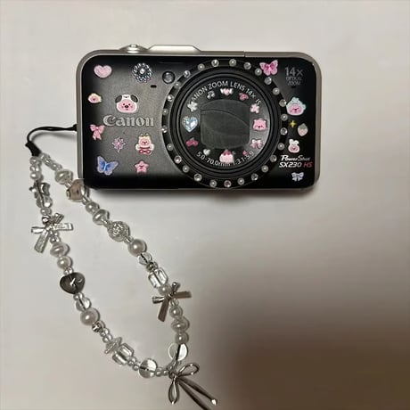CUTECASEハンドメイド スマホストラップ Airpods キーチェーン 女子力アップ 大人可愛い 高級感おしゃれ iphone、Galaxy、AQUOSなど全種類対応 CM5180