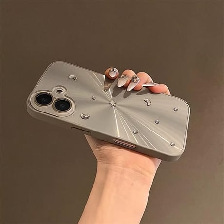 CUTECASEナチュラルチタン iPhone16/16Proケース オーロラ キラキラ iPhone15/14Pro/13proケース カメラ保護カバー 頑丈 CM4651