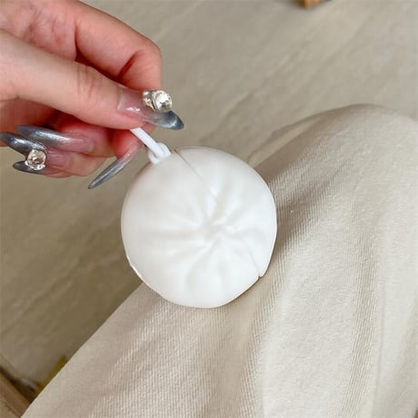 CUTECASEまんじゅう Airpods4ケース ギフトにおすすめ AirpodsPro2ケース airpods3/2カバー リング付き 面白い 食べ物デザインCM5387