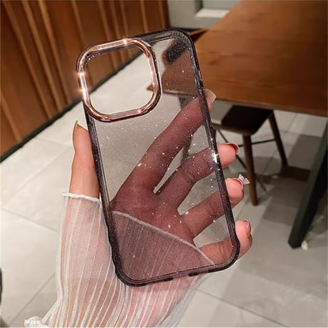 CUTECASEiPhone16Pro/16ケース キラキラ 大人可愛い クリアiPhone15Pro/14ProMax/13ケース 黄ばまない トレンド大人気 CM4675