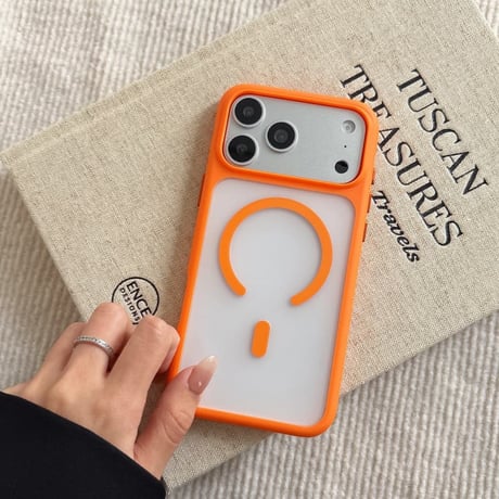 CUTECASE 指紋防止 iPhone17ProMax/17Proケース MagSafe対応 iPhone16Pro/15pro/14ケース 滑り止め加工 耐衝撃CM6344