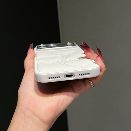 CUTECASE ハートキルティングiPhone17Promaxケースカメラ保護 レザー iPhone17Pro/Airカバー エレガント 高品質耐衝撃 CM5827