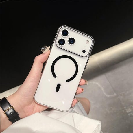 CUTECASE 高透明 MagSafe iPhone17Pro/17ProMaxケース 黄ばまない クリアiPhone17/17Airケース シンプル 軽量薄型 男女CM5630