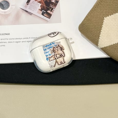 CUTECASE カップルペア AirPodsPro3ケース AirPods4 可愛い猫と犬 AirpodsPro2/3/2カバー お揃い ギフトにおすすめCM5795
