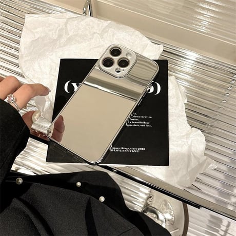 CUTECASEメイク鏡付 iPhone16Pro/16Plusケース レンズ保護 iPhone15Promax/14/13カバー 丈夫 高級感たっぷりCM4855