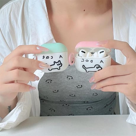 CUTECASE カップルペア AirPods4ケース 可愛い猫と犬 AirpodsPro2/3/2カバー お揃い リング付き ギフトにおすすめCM5594