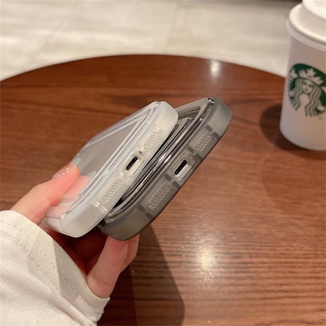 CUTECASE透明エアバッグ iPhone16Pro/16plusケースiPhoneSE/15/14Pro/13miniカバー おしゃれさんにおすすめC1010