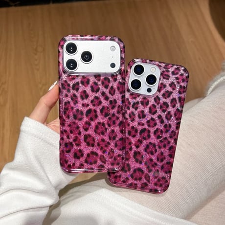 CUTECASE ヒョウ柄 iPhone17Pro/17ケース アニマル柄 艶感 iPhone17ProMax/16Pro/15カバー オシャレ 秋冬ファッション CM5926