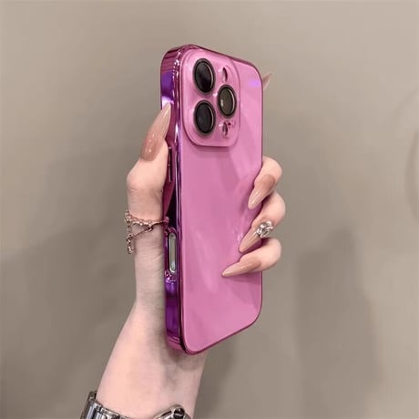 CUTECASE強力ガラス iPhone16/16proケース カメラ全面保護 iPhone15pro/14Promax/13カバー 涼しい感じ 艶感 耐久性丈夫 CM5361