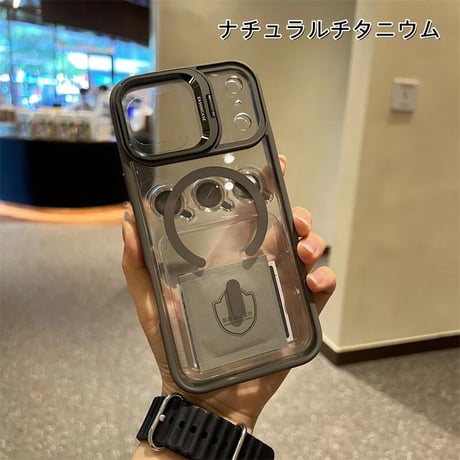 CUTECASEカメラスタンド付 iPhone17ProMax/iPhone17Proケース レンズフィルムプレゼント iPhone17/Airケース MagSafe対応 高級感たっぷり CM5710
