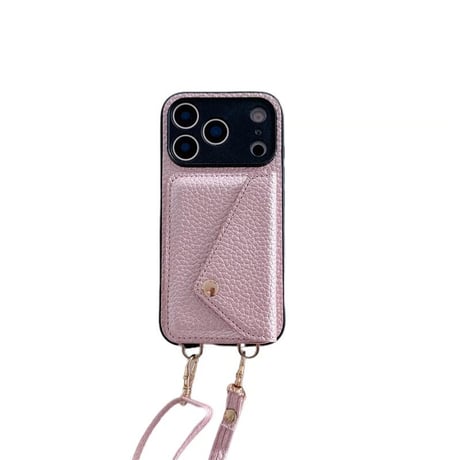 CUTECASE カード収納 iPhone17Pro/17ケース ショルダーストラップ付 iPhone17ProMax/17Airカバー レザー 頑丈 CM5620