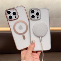 CUTECASE指紋・汚れ防止 iPhone16/16Promaxケース Magsafe対応 iPhone15pro/14/13proカバー シンプル 高品質耐久性 手さわり良いCM5369