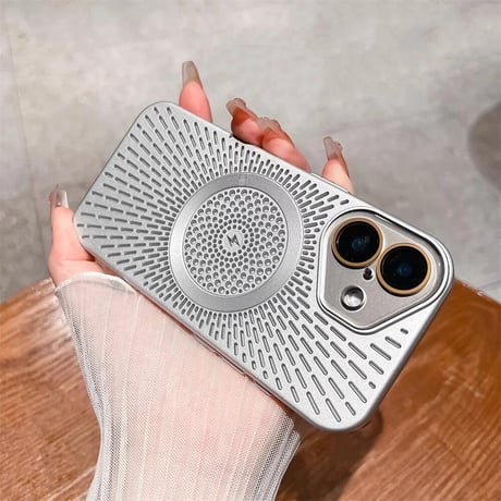 CUTECASE放熱 iPhone16Pro/16ProMaxケース MagSafe iPhone15Pro/14/13カバー 熱中症対策 レンズカバー付 CM4620