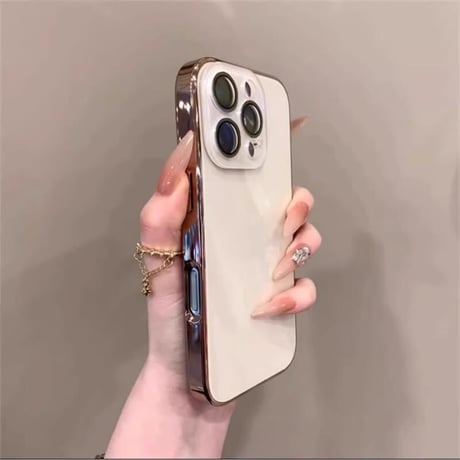 CUTECASE強力ガラス iPhone16/16proケース カメラ全面保護 iPhone15pro/14Promax/13カバー 涼しい感じ 艶感 耐久性丈夫 CM5361
