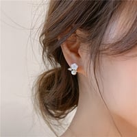ピアス 花 パール 韓国風 silver925