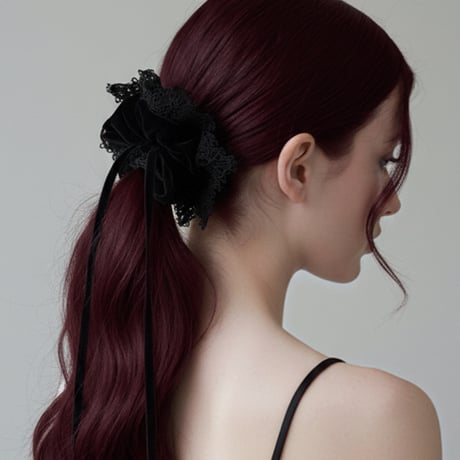 Velvet scrunchie
