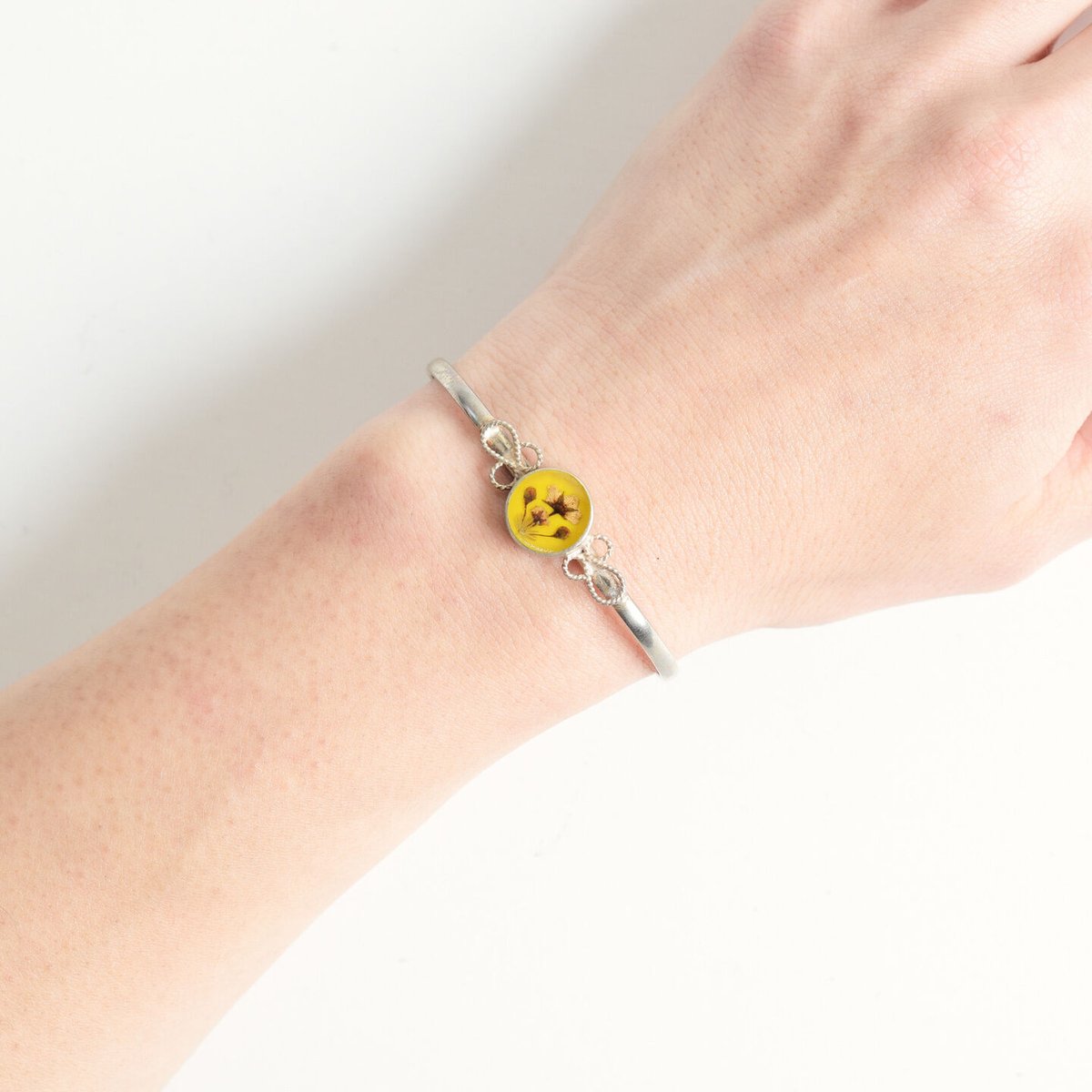 Gustavo ブレスレット Gustavo Flower Chain Bracelet-SILVER | deernaka
