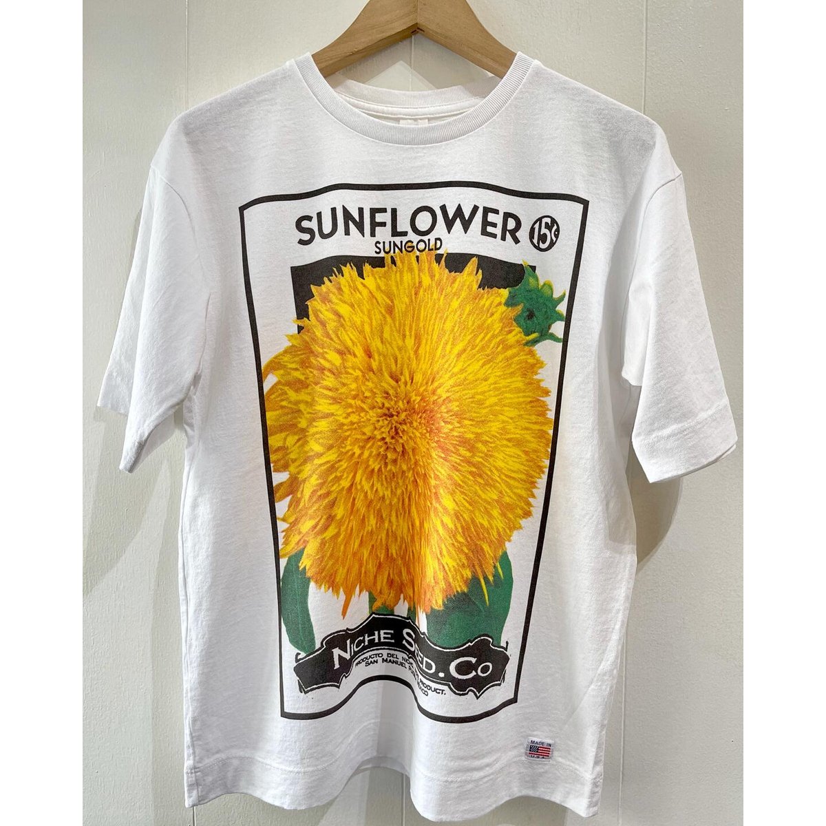 Niche. (ニッチ) USA FLOWER SEEDS TEE SUNFLOWER