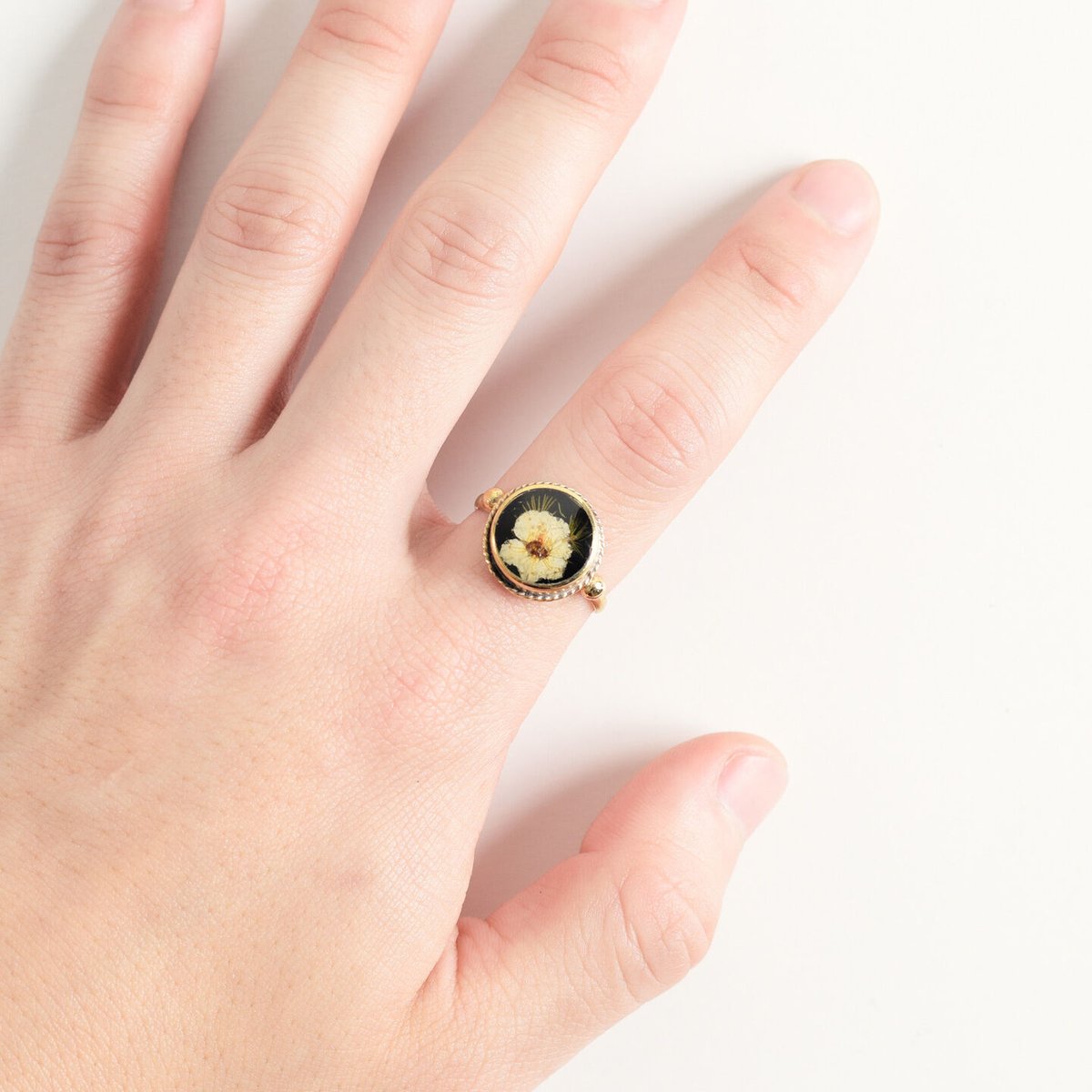 GUSTAVO flower リング 指輪 3個セット Gustavo Flower Wreath Ring-GOLD | deernakameguro
