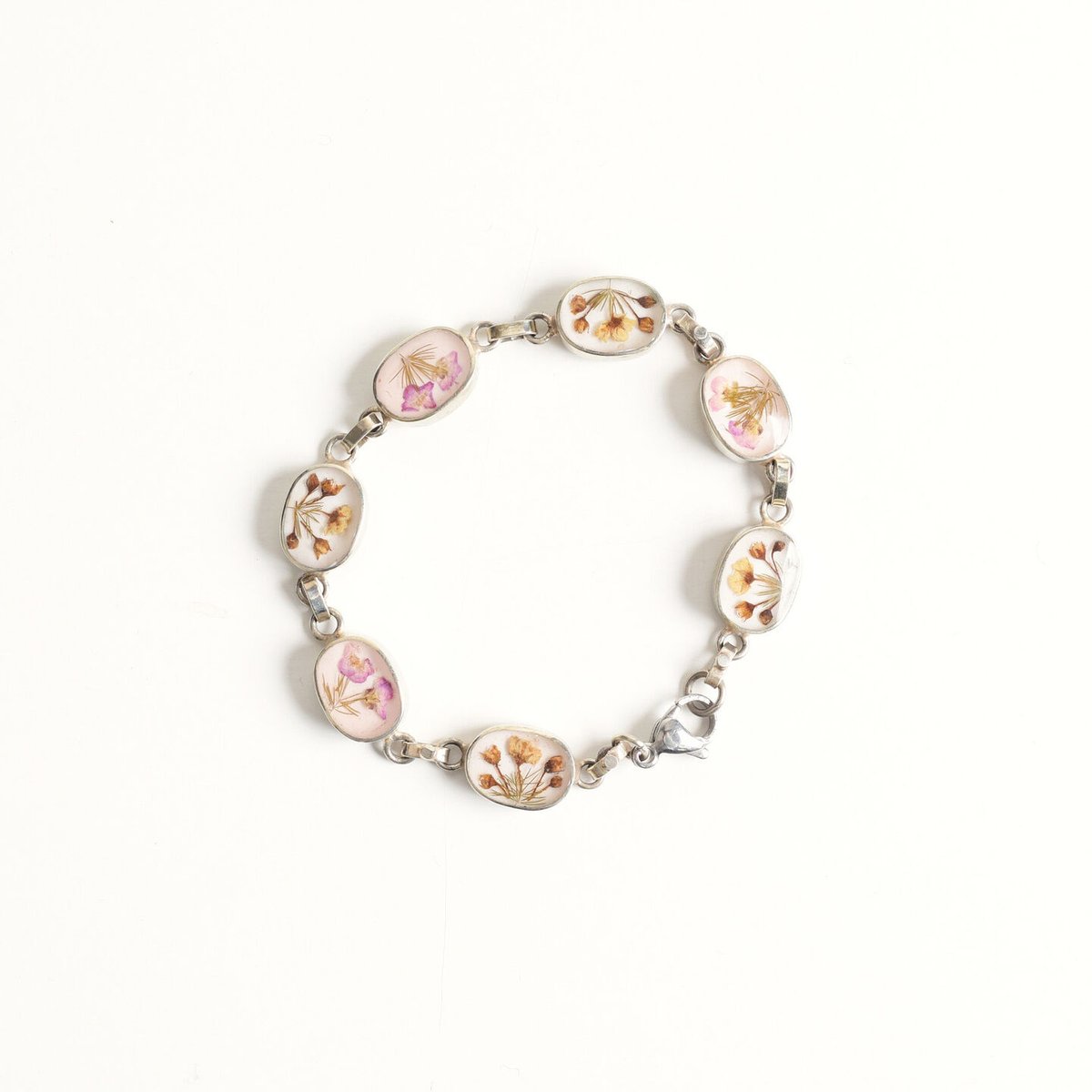 Gustavo Flower Chain Bracelet-SILVER | deernaka Gustavo Flower Chain Bracelet-SILVER | deernaka