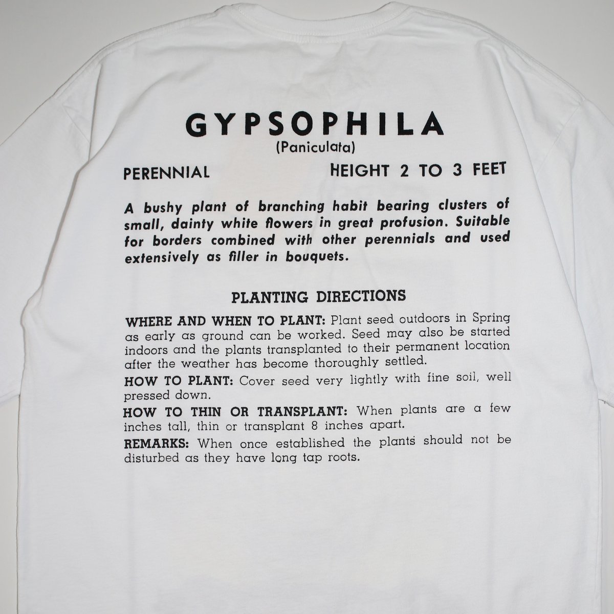 Niche. USA FLOWER SEEDS TEE deernakameguro