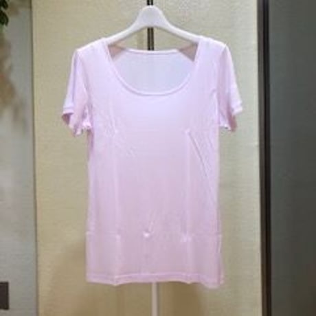 シルク100％　ファインタッチ2分袖Tシャツ