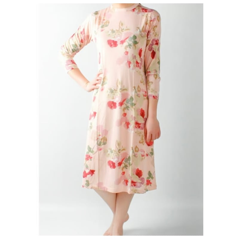 シルク長袖ワンピース | Pure silk collection シルク長袖ワンピース | Pure silk collection