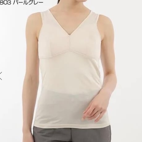 スパンシルクシニアタンクトップ