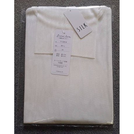 シルクメッシュ長袖タートルTシャツ