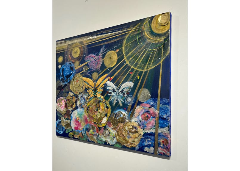 宇宙のお花畑に住む蝶々 | Artston gallery