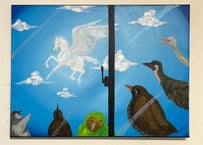 飛べない鳥たちと空を駆ける馬 Flight less Birds and Winged Horse