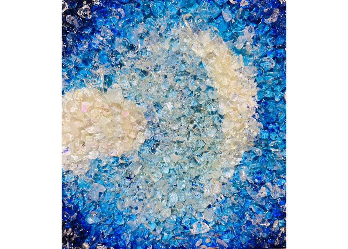 輸入雑貨　天然石　フェルメール作　『デルフトの眺望 』　水晶絵　クリスタルアート 輸入雑貨 天然石 フェルメール作 『デルフトの眺望 』 水晶絵