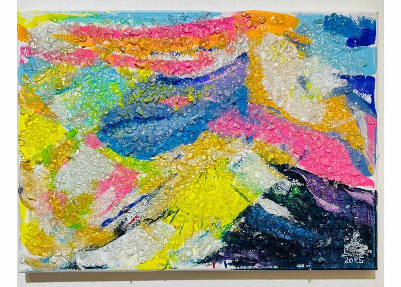 送料込み！GERARD'T HART 現代アート「青い風景」(^^) 送料込み！GERARD´T HART 現代アート「青い風景」(^^)