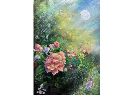 薔薇の小径 Rose Path (十日月）