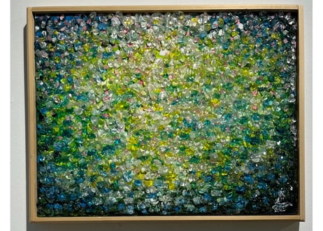 ○Crystal veil 絵画原画+天然石 ○Crystal veil 絵画原画+天然石 ○Crystal veil 絵画原画+天然石