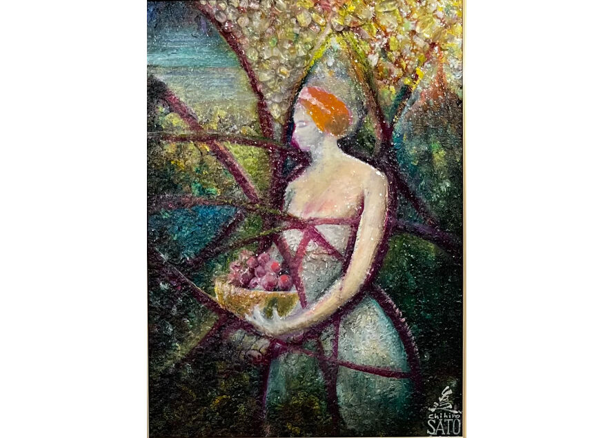 「時の女神 祈りのポーズ」原画 本物 一点物 額付き 絵画 masa 時の女神 祈りのポーズ」原画 本物 一点物 額付き 絵画 masa 女神様