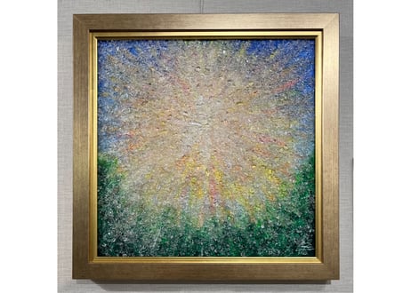 サトチヒロさん　水晶アート シルバーフレーム CATEGORY サトチヒロ個展”目覚める水晶” | Artston gallery