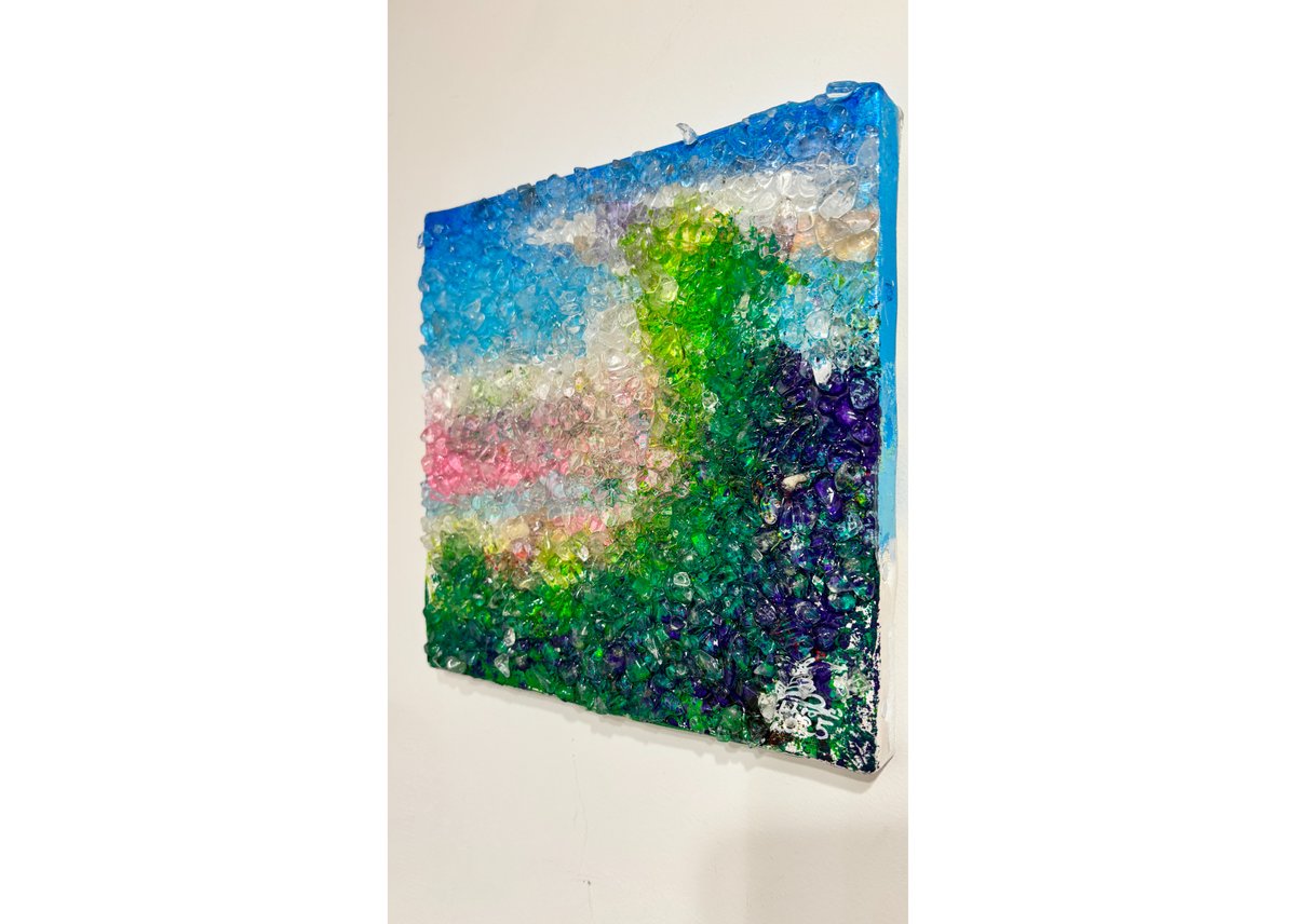 絵画「蝉時雨」　水彩画 空間に柔らかい変化を｜蝉時雨（夏休みのおわり） | Artston gallery