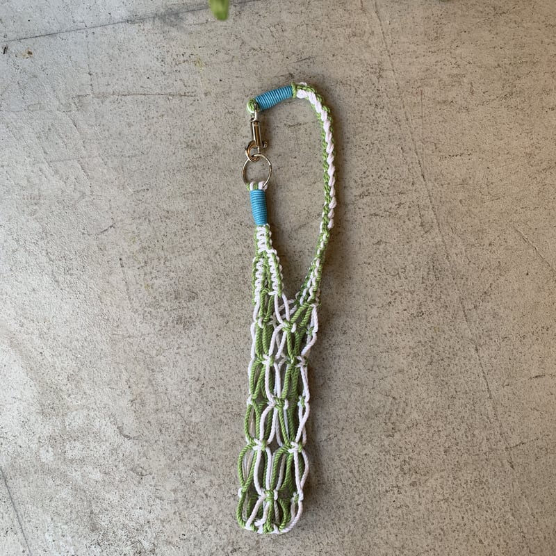 BOTTLE HOLDER_SV マクラメ編みボトルホルダー | CROPE STORE