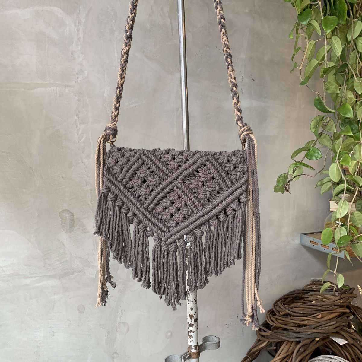 SHOULDER BAG マクラメ編みバッグ | CROPE STORE