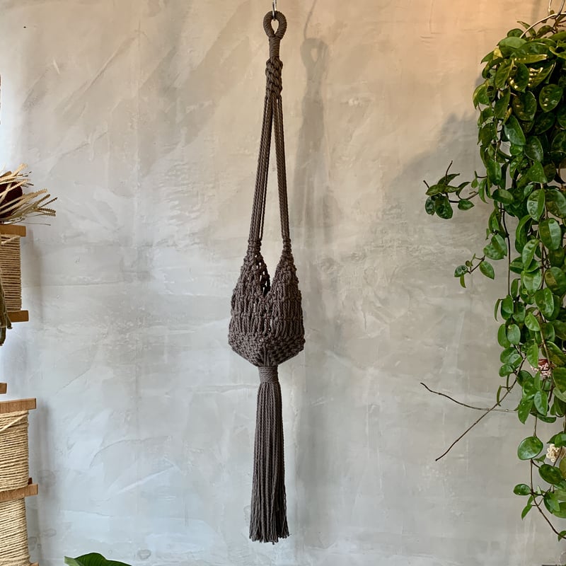 HANGING PLANTER マクラメ編みハンギングプランター | CROPE STORE