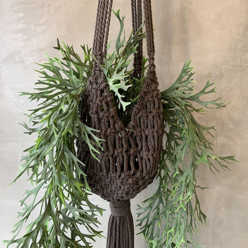 HANGING PLANTER マクラメ編みハンギングプランター | CROPE STORE