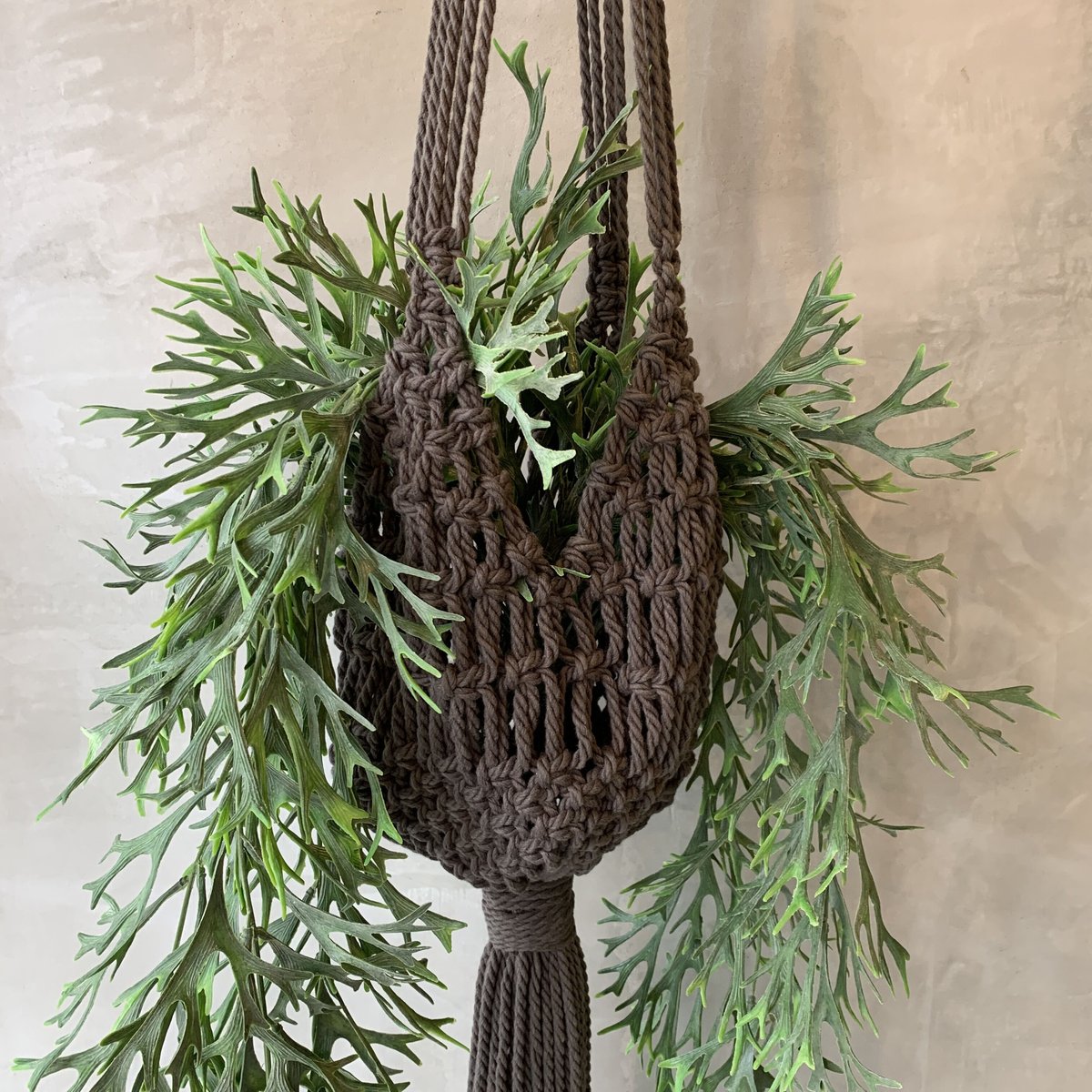 HANGING PLANTER マクラメ編みハンギングプランター | CROPE STORE