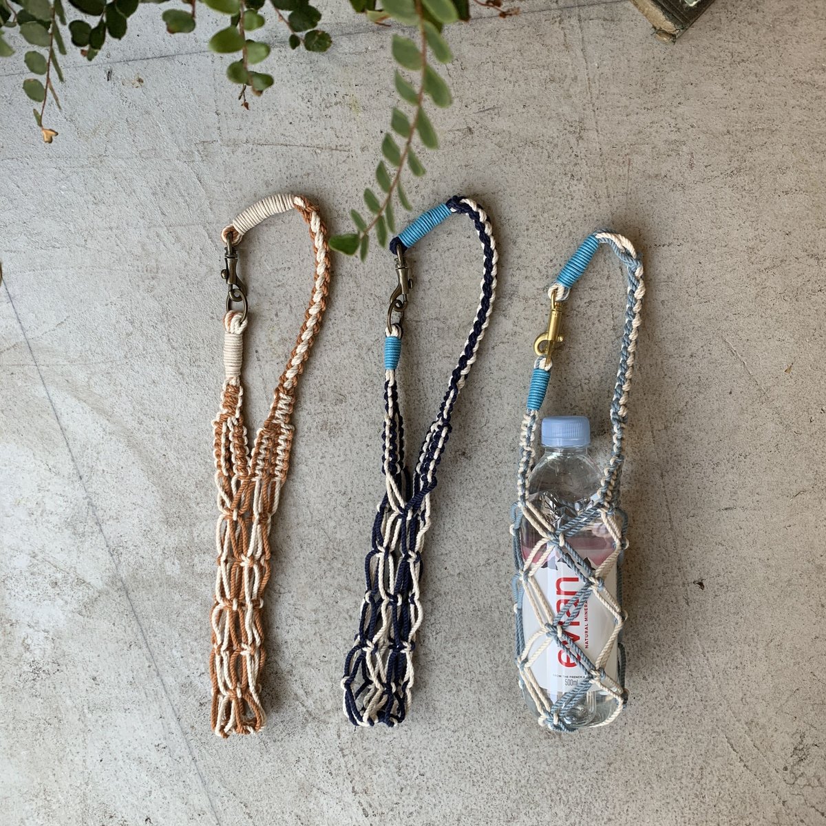BOTTLE HOLDER_GD マクラメ編みボトルホルダー | CROPE STORE