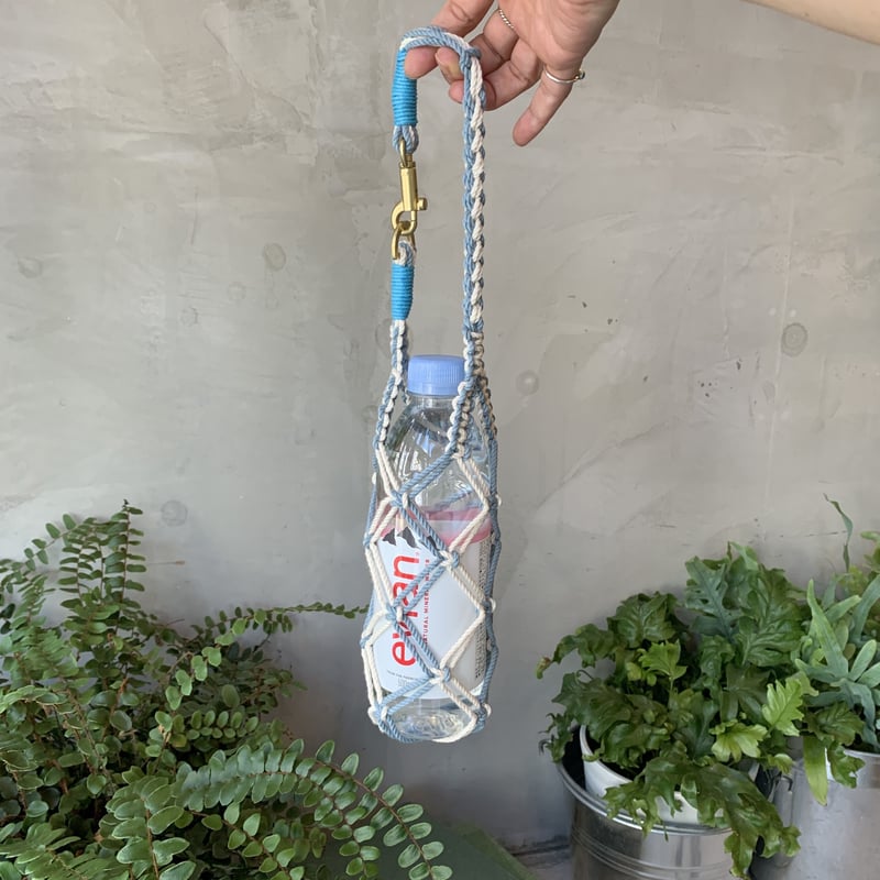 BOTTLE HOLDER_GD マクラメ編みボトルホルダー | CROPE STORE
