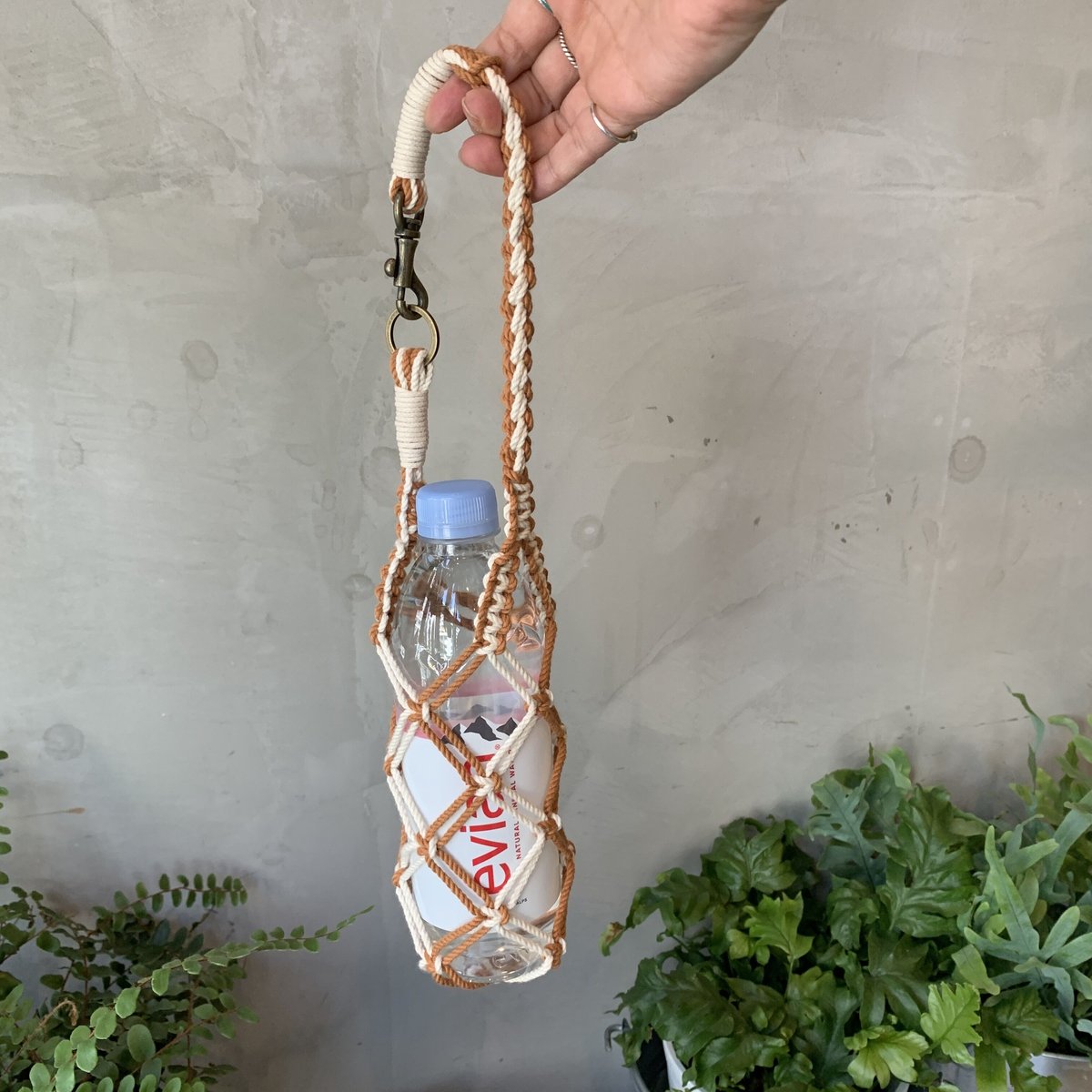BOTTLE HOLDER_GD マクラメ編みボトルホルダー | CROPE STORE