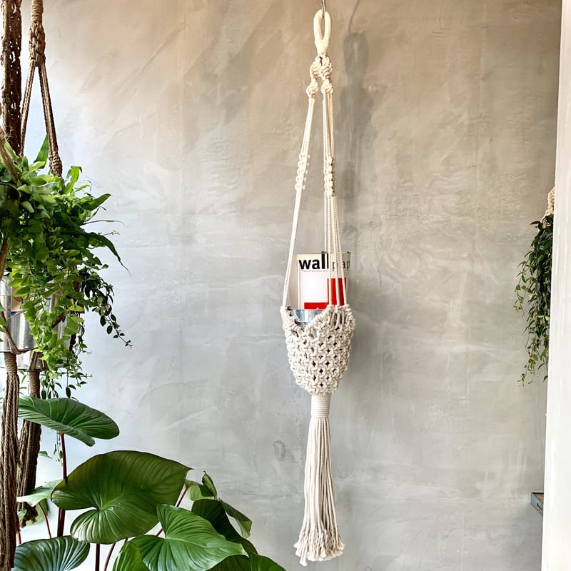 HANGING PLANTER マクラメ編みハンギングプランター | CROPE STORE