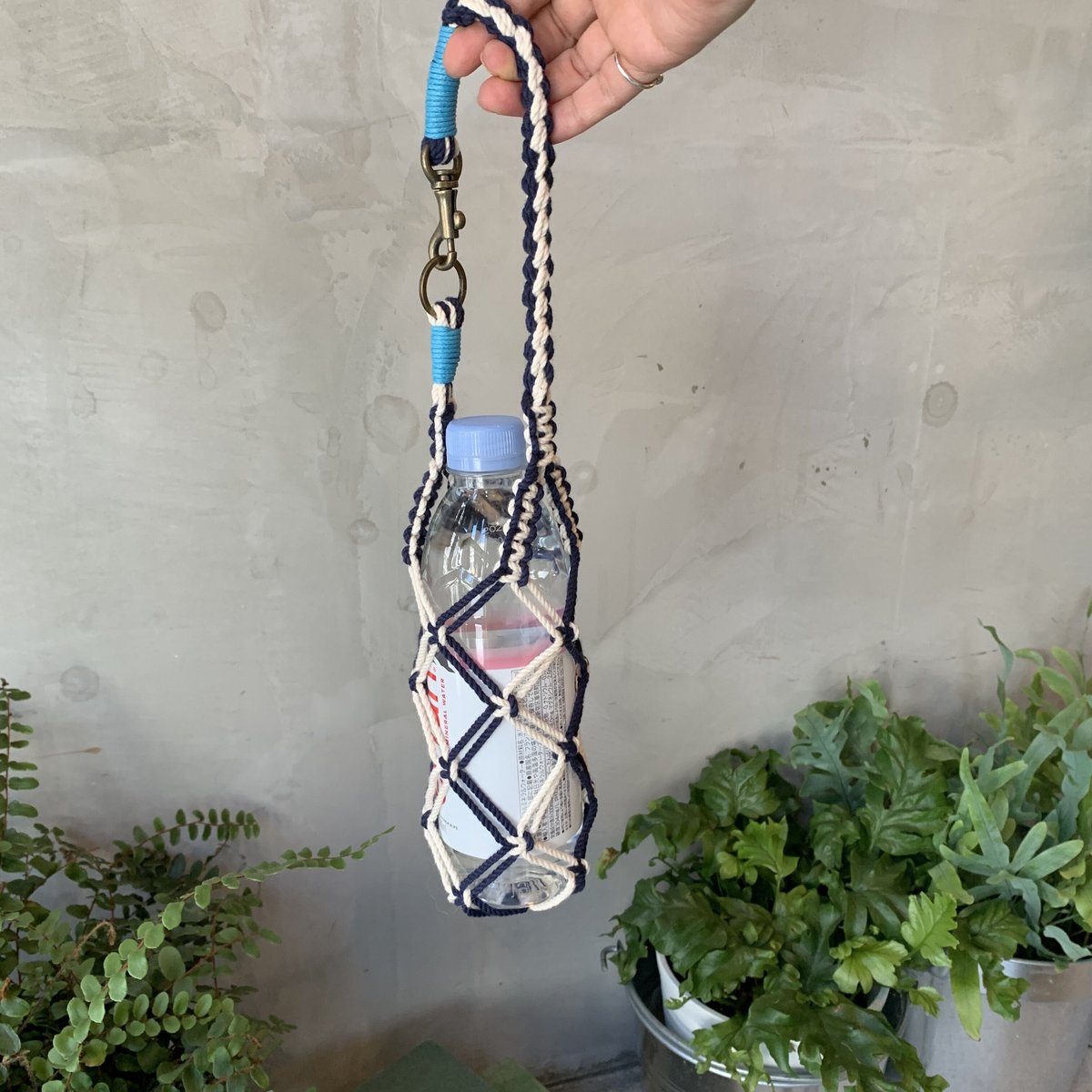BOTTLE HOLDER_GD マクラメ編みボトルホルダー | CROPE STORE