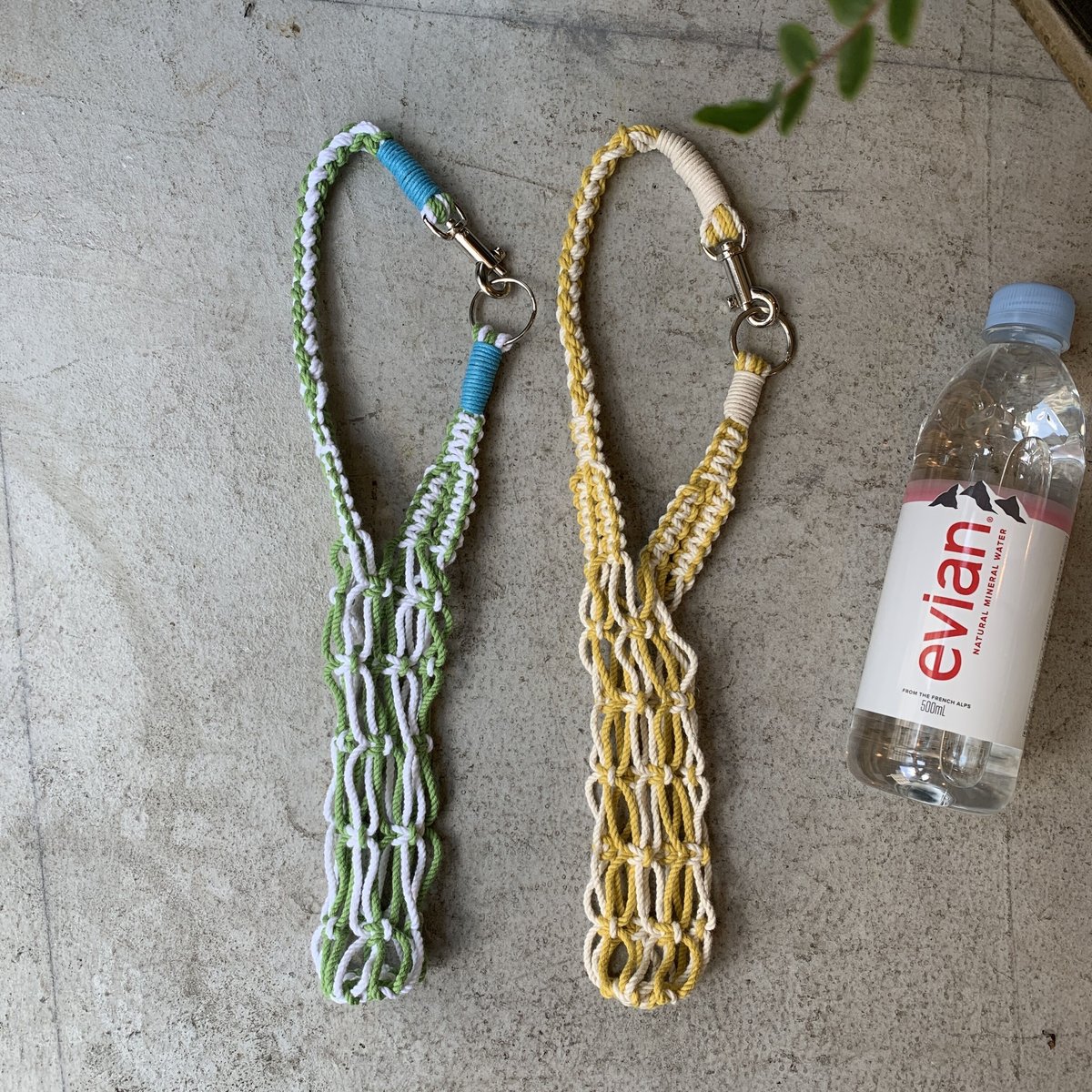 BOTTLE HOLDER_SV マクラメ編みボトルホルダー | CROPE STORE