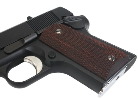 ウッドグリップ｜東京マルイ デトニクス.45｜フルチェッカー/ブラウン　[AWG-1421]